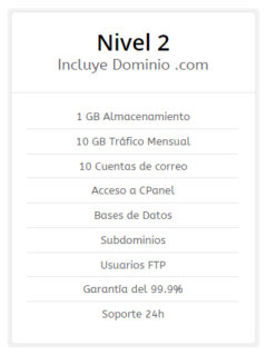 Hosting Nivel 2