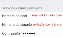 configurar correo en iphone-8