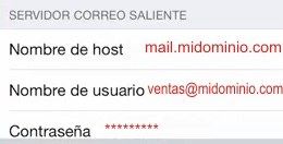 configurar correo en iphone9